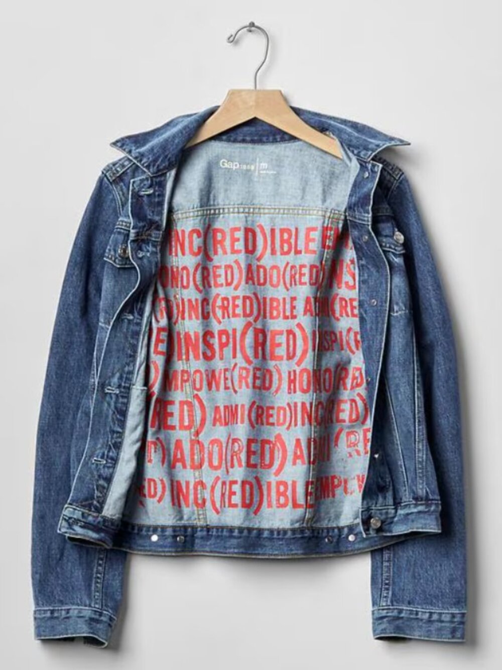 Vintage Gap x Red Denim Jacket from PRODUCT(RED) or INSPI(RED) collection 2006